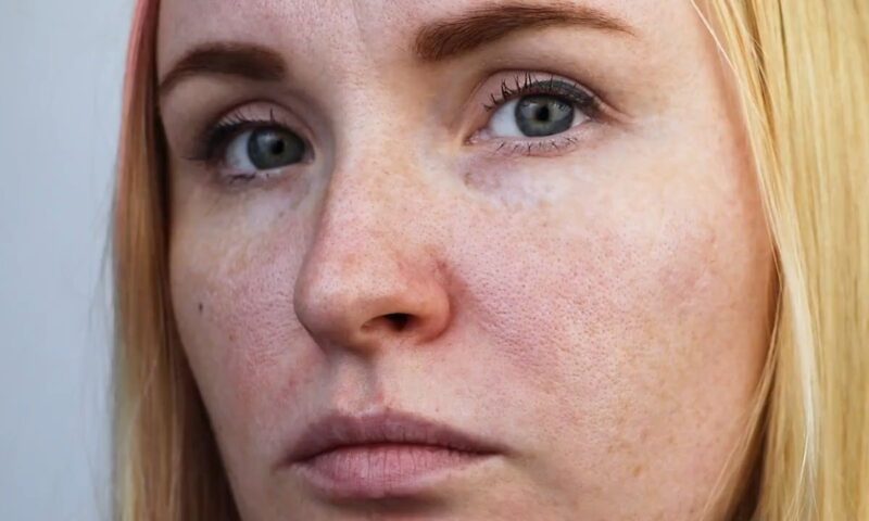 prikaz devojke sa čistim licem